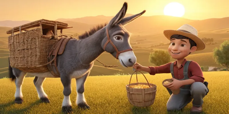 İyilik Masalları Çiftçi ile Eşeğin Unutulmaz Hikayesi