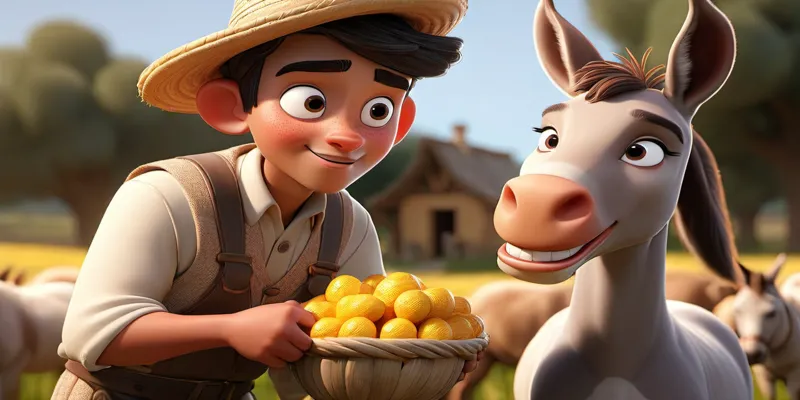 İyilik Masalları Çiftçi ile Eşeğin Unutulmaz Hikayesi