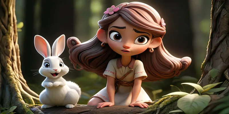 Elif ve Tavşan Mino'nun Büyülü Orman Yolculuğu - Masal Oku