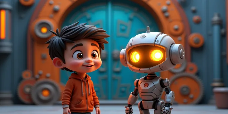 Minik ve Robot Arkadaşı Zıplaya ile Bilim Dolu Büyülü Masal