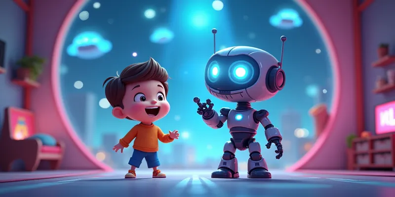 Minik ve Robot Arkadaşı Zıplaya ile Bilim Dolu Büyülü Masal