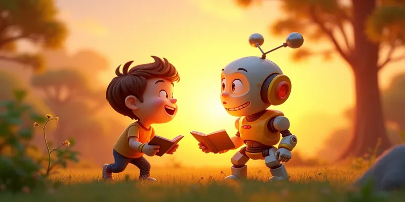 Minik ve Robot Arkadaşı Zıplaya ile Bilim Dolu Büyülü Masal