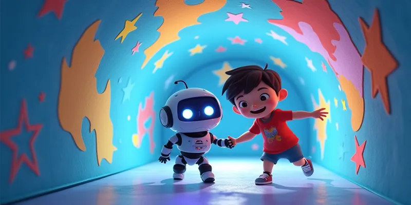 Minik ve Robot Arkadaşı Zıplaya ile Bilim Dolu Büyülü Masal