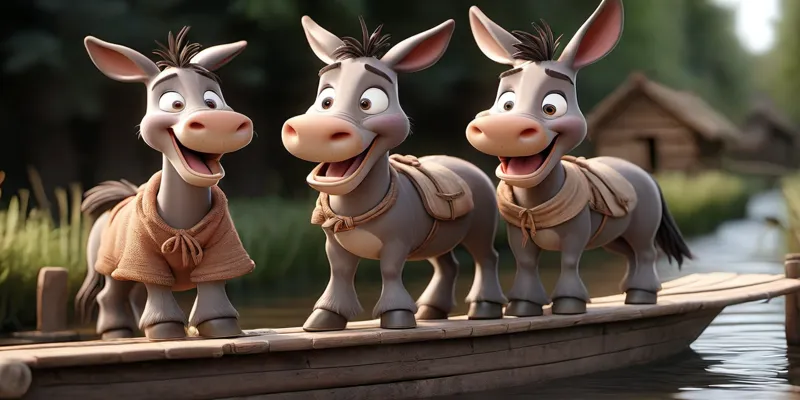 Zeki Eşek ve Köyün Yardımsever Kahramanı - Eğitici Masal Oku