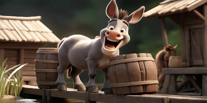 Zeki Eşek ve Köyün Yardımsever Kahramanı - Eğitici Masal Oku