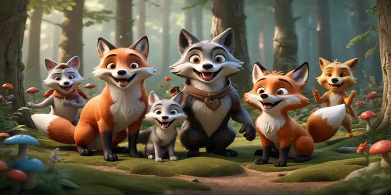 Tilki ve Kurtun Dostluğu – Eğitici ve Öğretici Çocuk Masalı